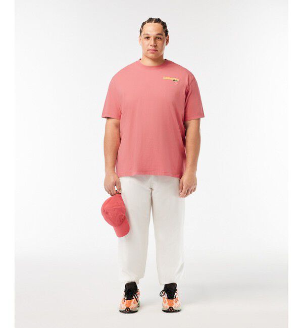 LACOSTE「リピートネームバックプリントTシャツ」|Tシャツ・カットソー|