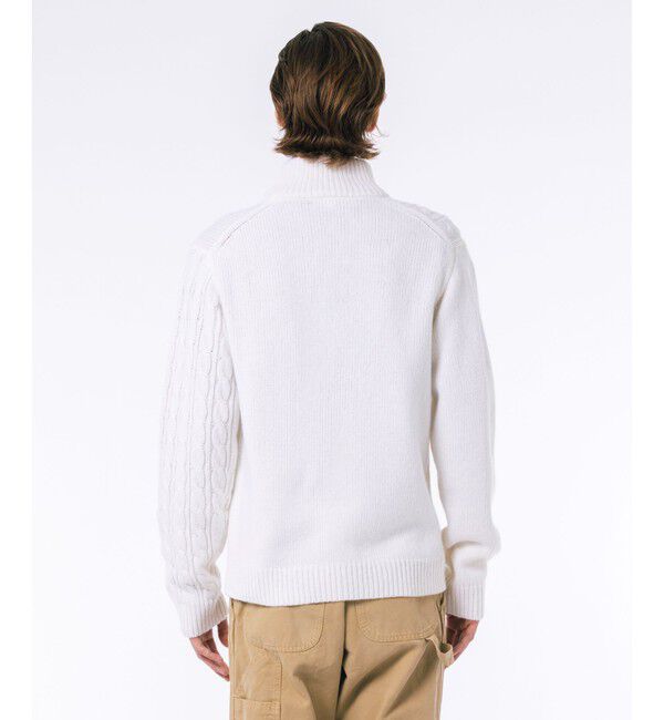 LACOSTE「クレイジーニッティングハイネックジップカーディガン / ダブルジップ ドライバーズニット」|カーディガン|