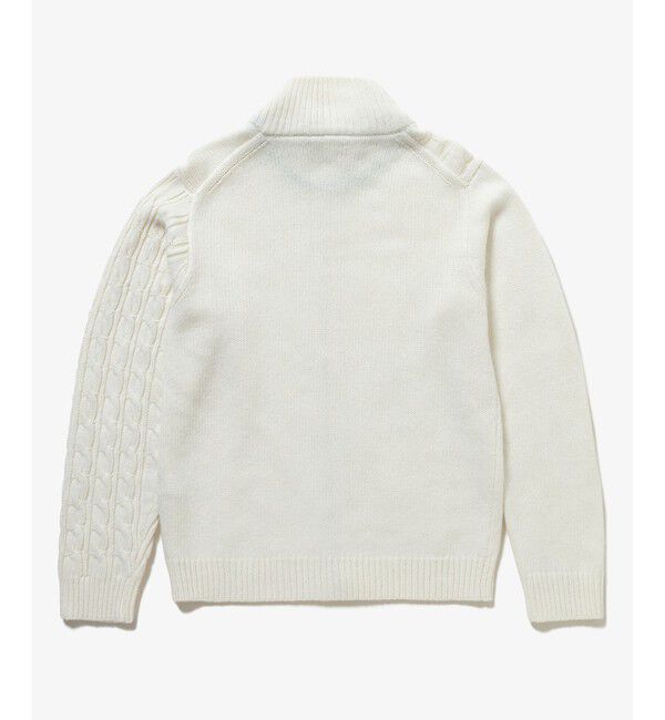 LACOSTE「クレイジーニッティングハイネックジップカーディガン / ダブルジップ ドライバーズニット」|カーディガン|