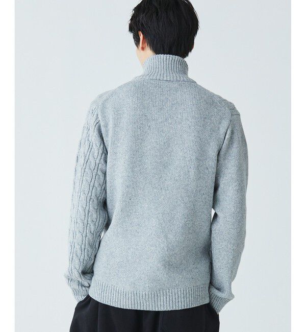 LACOSTE「クレイジーニッティングハイネックジップカーディガン / ダブルジップ ドライバーズニット」|カーディガン|