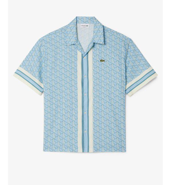 LACOSTE「モノグラムオープンカラーシャツ」|シャツ・ブラウス|