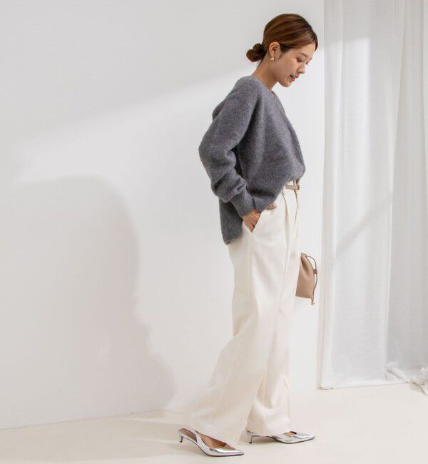 NOLLEY'S「ウォッシャブルウール調愛されイージーワイドパンツ」|その他|