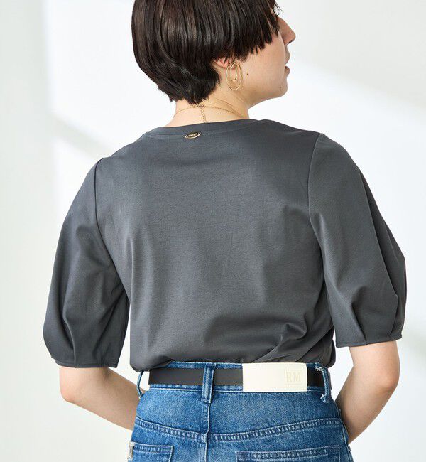 NOLLEY'S「高機能 LA＋スムース5分袖プルオーバーカットソー」|Tシャツ・カットソー|