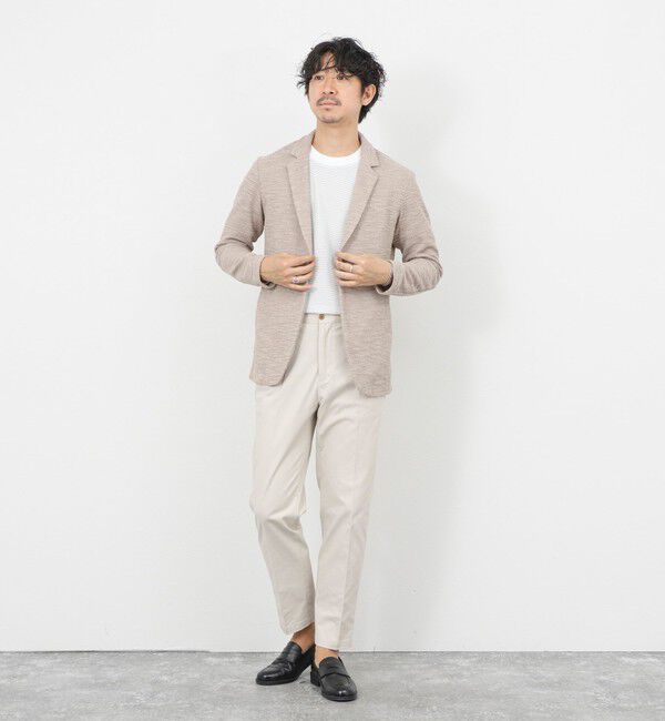 Stutostein「《ビジカジ対応》ツィードジャージーテーラーCD 26SS」|カーディガン|