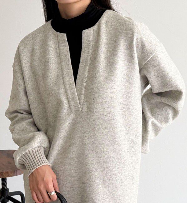 fredy emue「ソフトニットメルトンワンピース」|ワンピース|