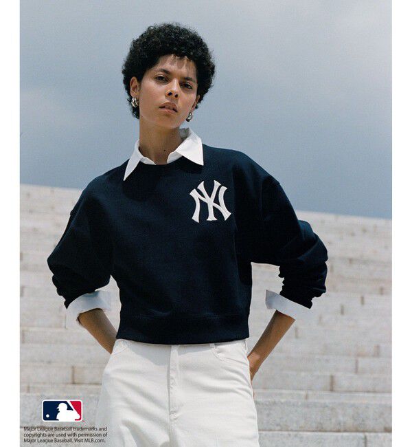 ROPE「【MLB COLLECTION BY JUN】ロゴスウェット」|スウェット・ジャージ|ネイビー(40)