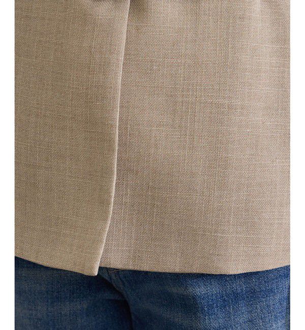 ROPE「リネンライク ベルテッドジャケット/セットアップ対応」|テーラードジャケット|