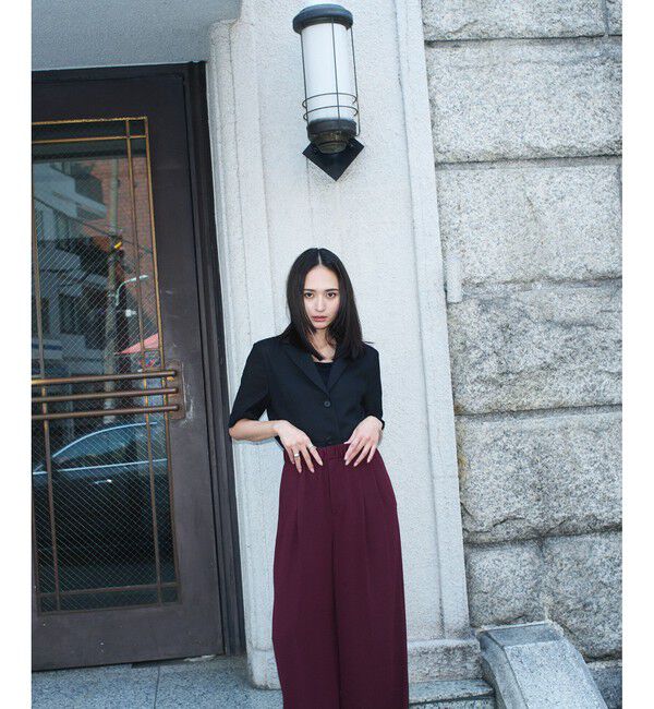 ROPE「リネンライク ベルテッドジャケット/セットアップ対応」|テーラードジャケット|