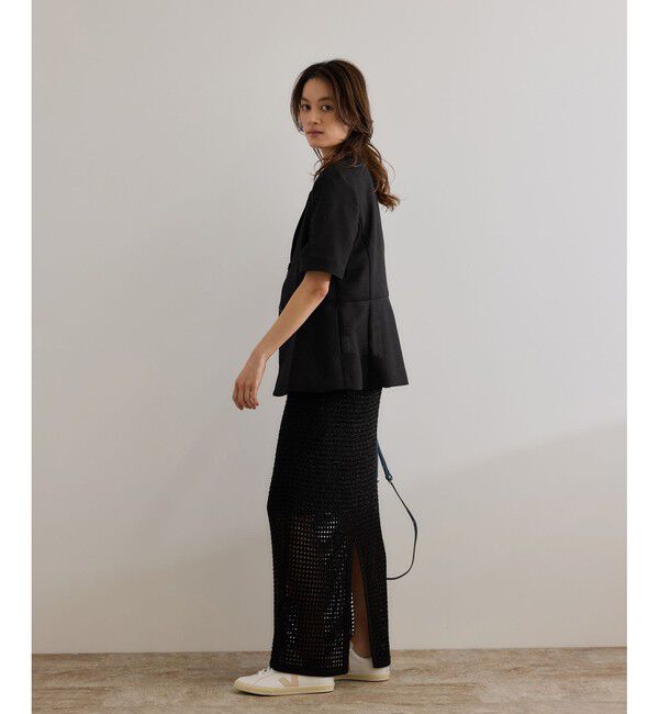 ROPE「リネンライク ベルテッドジャケット/セットアップ対応」|テーラードジャケット|