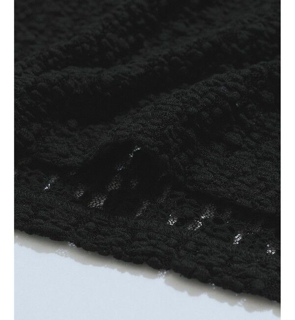 VIS「【WEB/一部店舗限定】胸ギャザーレースプルオーバー」|Tシャツ・カットソー|