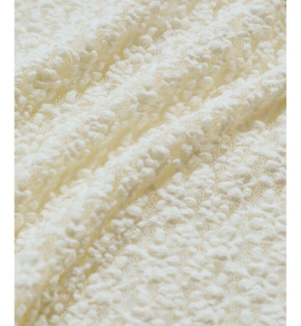 VIS「【WEB/一部店舗限定】胸ギャザーレースプルオーバー」|Tシャツ・カットソー|