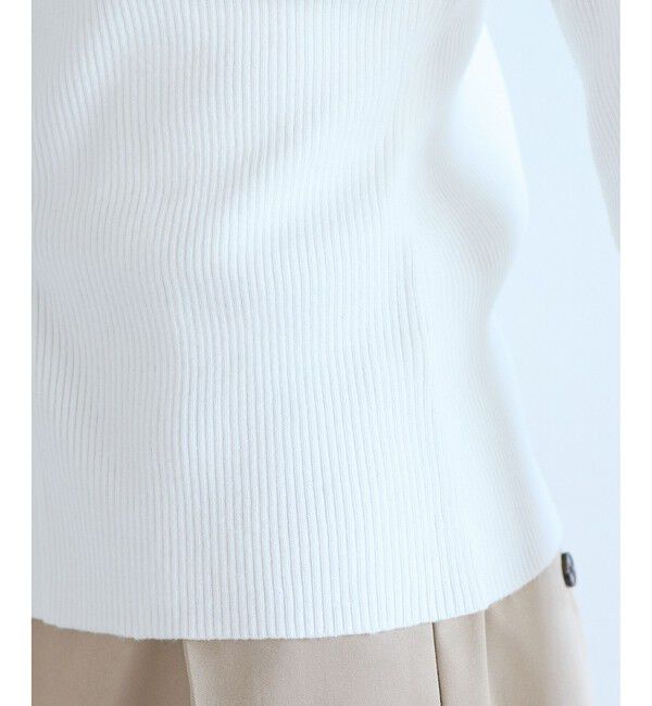 VIS「バイカラークルーネックカーディガン」|カーディガン|