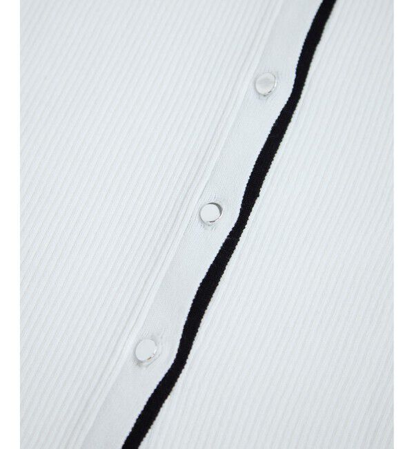 VIS「バイカラークルーネックカーディガン」|カーディガン|