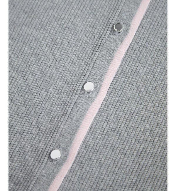 VIS「バイカラークルーネックカーディガン」|カーディガン|