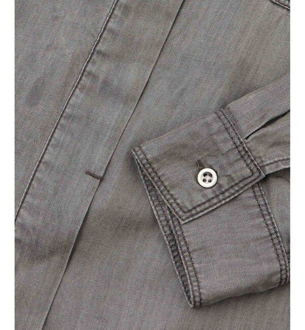 Rope&rsquo;Picnic「【emur/エミュール】ラウンドヘム抜き襟比翼シャツ」|シャツ・ブラウス|