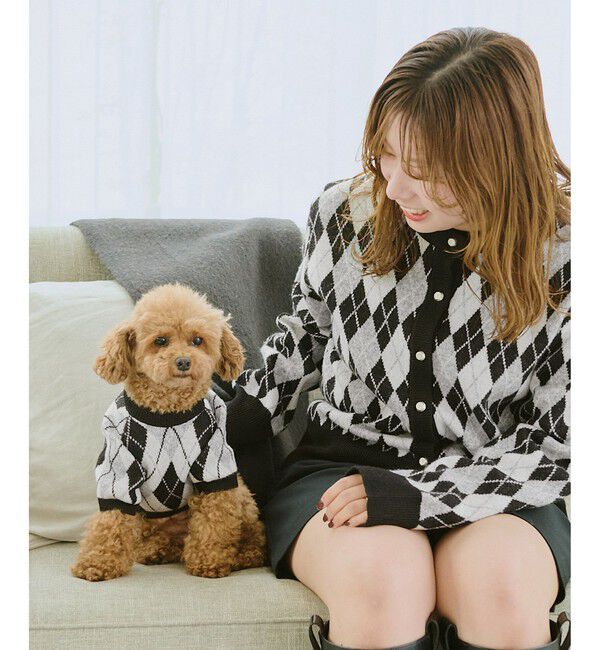 ROPE PICNIC PASSAGE「【DOG】アーガイルニットプルオーバー」|その他|