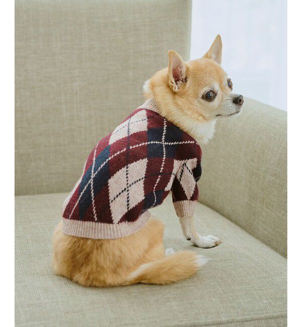 ROPE PICNIC PASSAGE「【DOG】アーガイルニットプルオーバー」|その他|