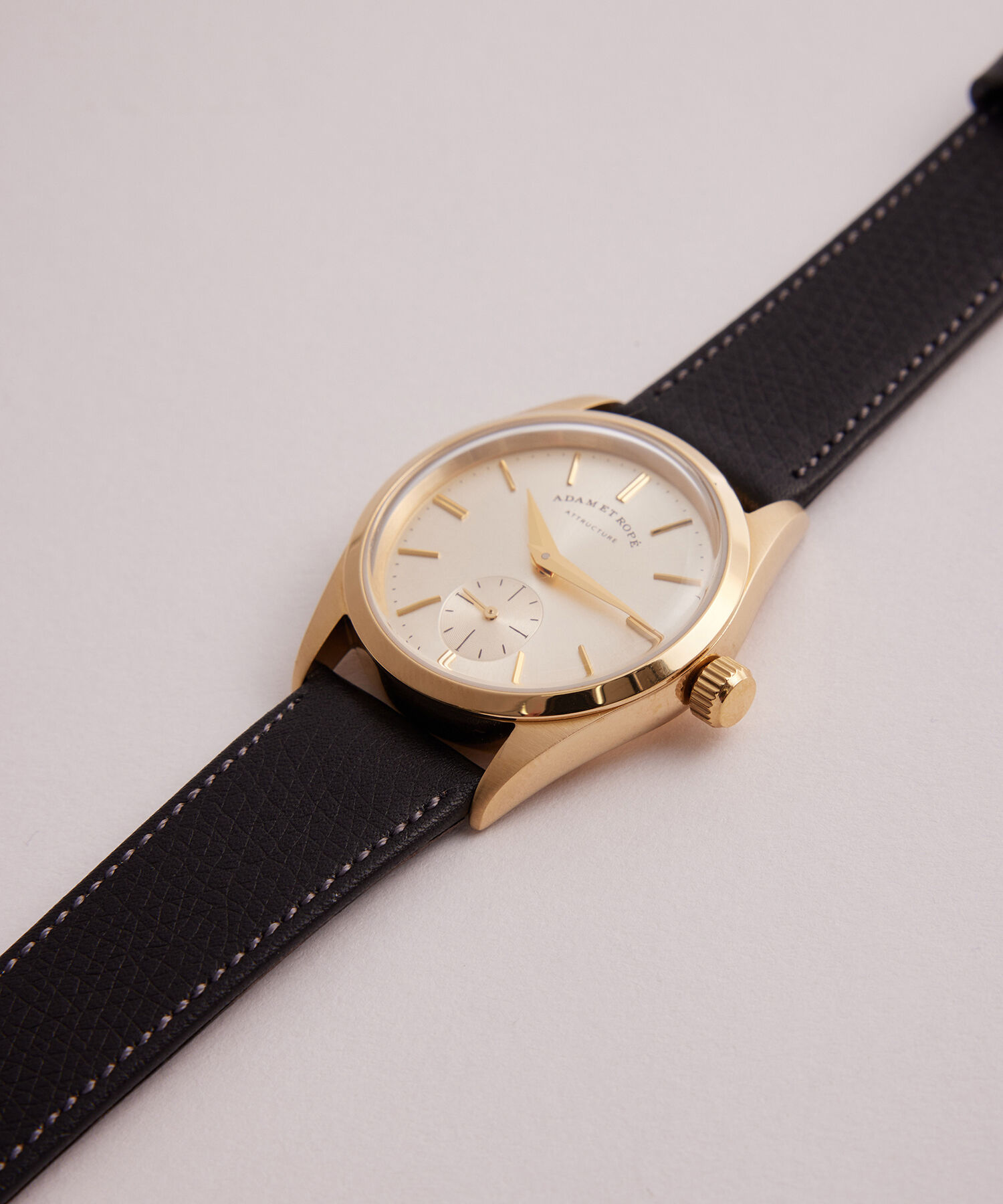 ADAM ET ROPE'「FLATBACK WRISTWATCH (LEATHER BELT)」|腕時計|