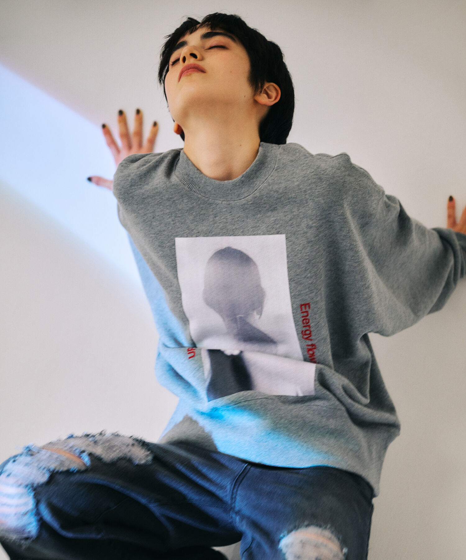 ADAM ET ROPE'「【WEB限定・洗える】RECORDS スウェット」|スウェット・ジャージ|