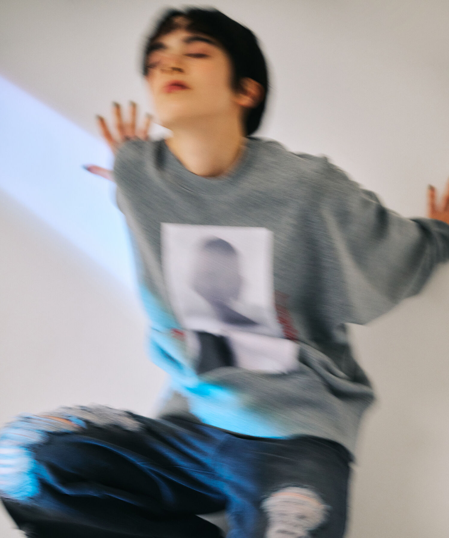 ADAM ET ROPE'「【WEB限定・洗える】RECORDS スウェット」|スウェット・ジャージ|