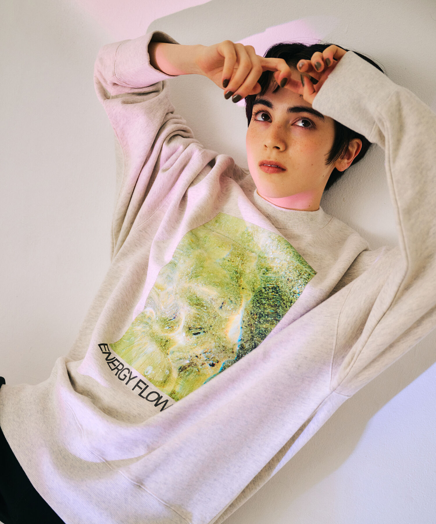 ADAM ET ROPE'「【WEB限定・洗える】RECORDS スウェット」|スウェット・ジャージ|