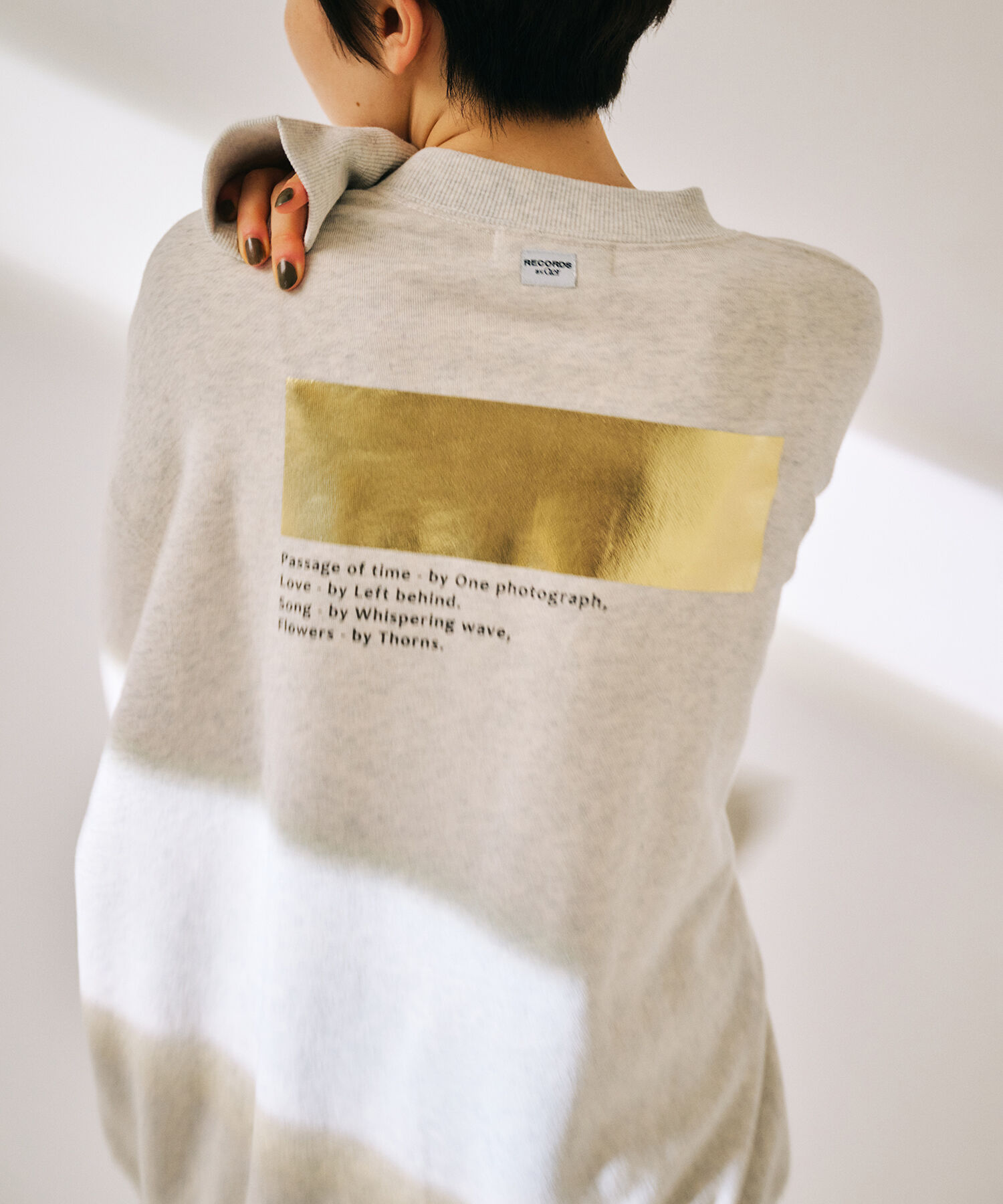 ADAM ET ROPE'「【WEB限定・洗える】RECORDS スウェット」|スウェット・ジャージ|