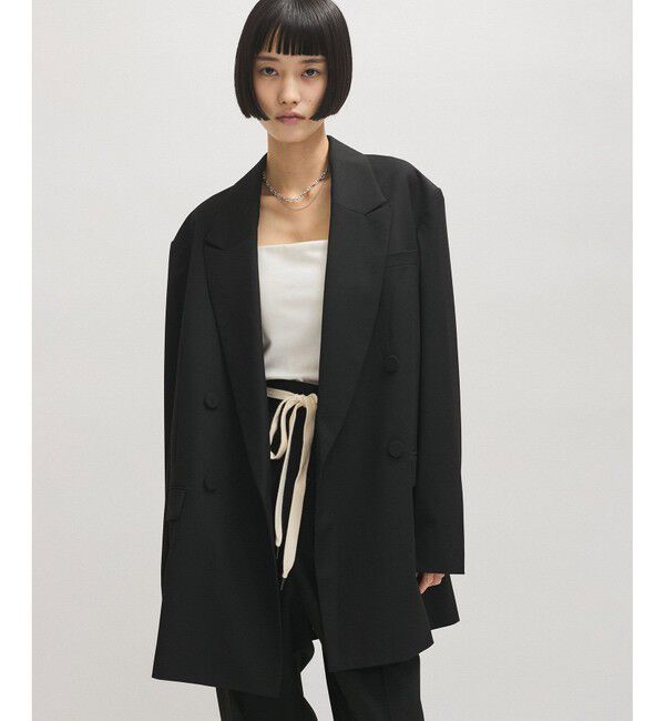 ADAM ET ROPE'「【サステナブル】・【オケージョン】ダブルブレストジャケット」|テーラードジャケット|クロメイン