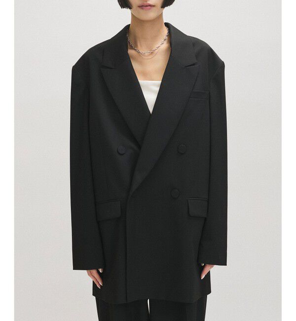 ADAM ET ROPE'「【サステナブル】・【オケージョン】ダブルブレストジャケット」|テーラードジャケット|