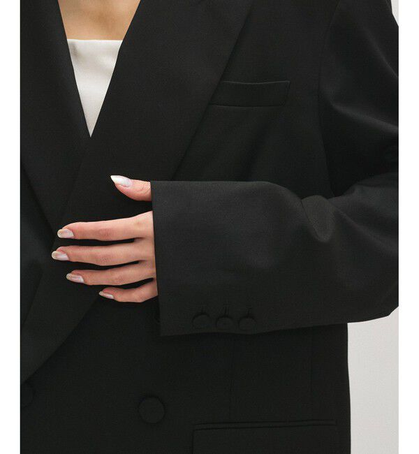 ADAM ET ROPE'「【サステナブル】・【オケージョン】ダブルブレストジャケット」|テーラードジャケット|