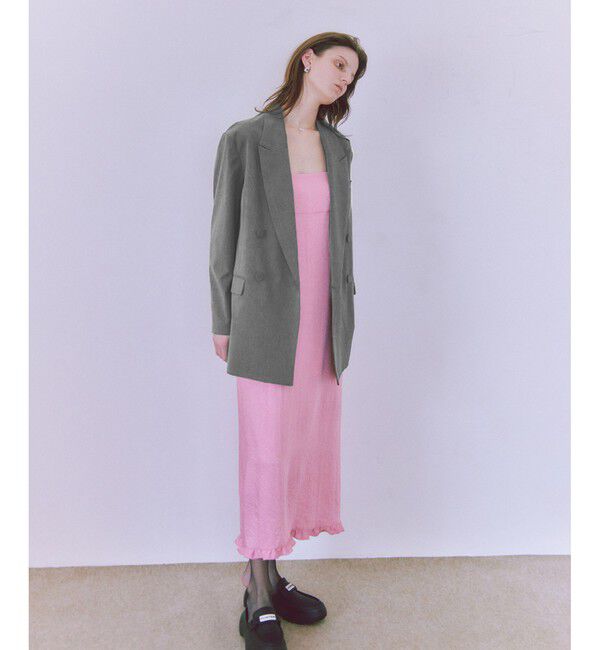 ADAM ET ROPE'「【サステナブル】・【オケージョン】ダブルブレストジャケット」|テーラードジャケット|