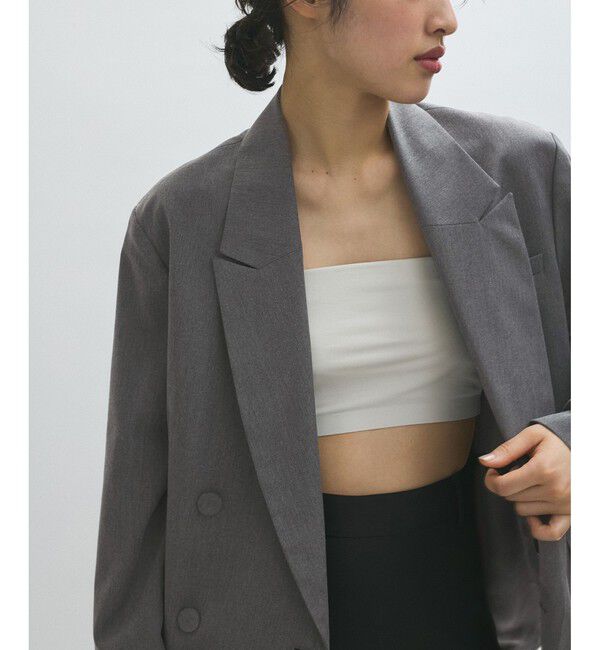 ADAM ET ROPE'「【サステナブル】・【オケージョン】ダブルブレストジャケット」|テーラードジャケット|