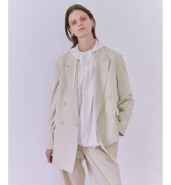 ADAM ET ROPE'「【サステナブル】・【オケージョン】ダブルブレストジャケット」|テーラードジャケット|オフサブ