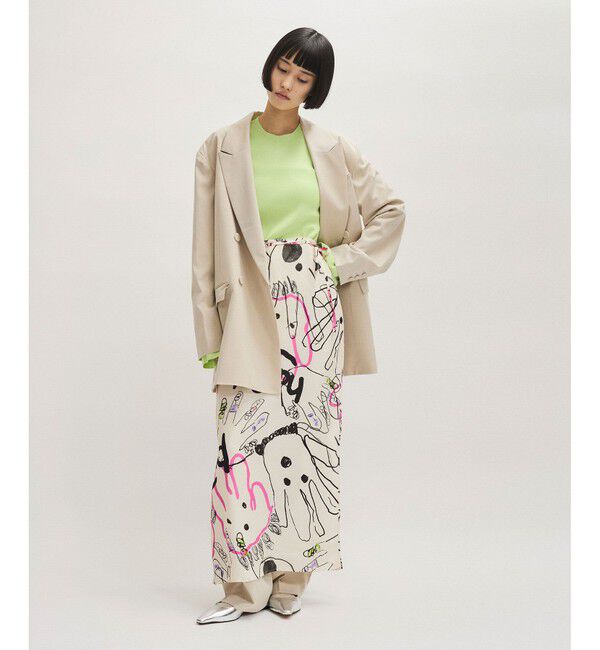 ADAM ET ROPE'「【サステナブル】・【オケージョン】ダブルブレストジャケット」|テーラードジャケット|