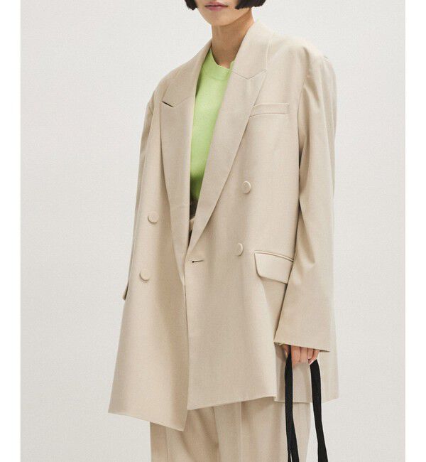 ADAM ET ROPE'「【サステナブル】・【オケージョン】ダブルブレストジャケット」|テーラードジャケット|