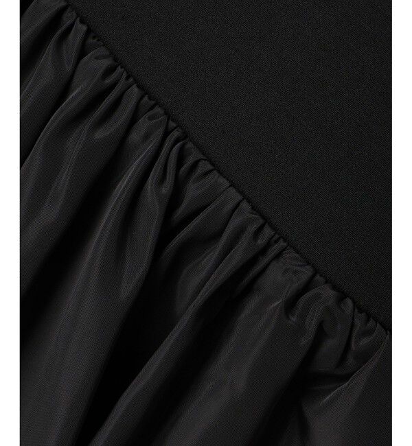 ADAM ET ROPE'「ダンボールタフタペプラムカーディガン」|カーディガン|