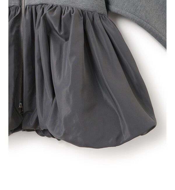 ADAM ET ROPE'「ダンボールタフタペプラムカーディガン」|カーディガン|