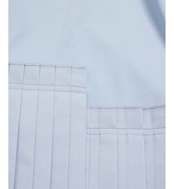 ADAM ET ROPE'「【サステナブル】プリーツコンビプルオーバー」|Tシャツ・カットソー|