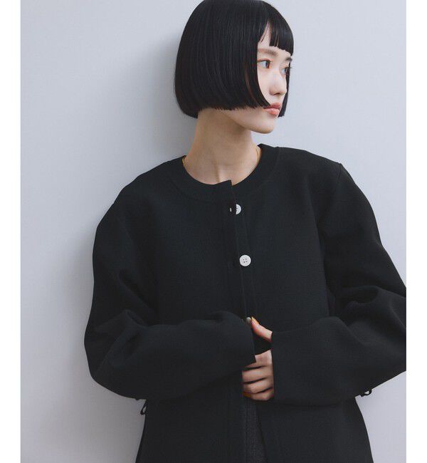 ADAM ET ROPE'「【WEB限定】ペプラムフォルムカーディガン」|カーディガン|