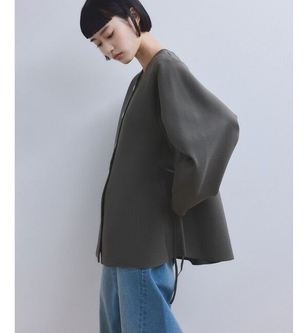 ADAM ET ROPE'「【WEB限定】ペプラムフォルムカーディガン」|カーディガン|