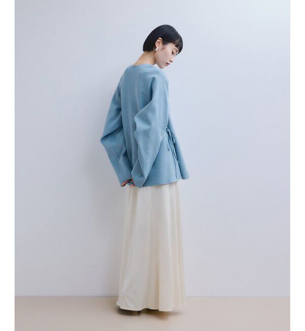 ADAM ET ROPE'「【WEB限定】ペプラムフォルムカーディガン」|カーディガン|