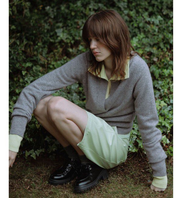 ADAM ET ROPE'「カシミヤポロニット」|ニット・セーター|