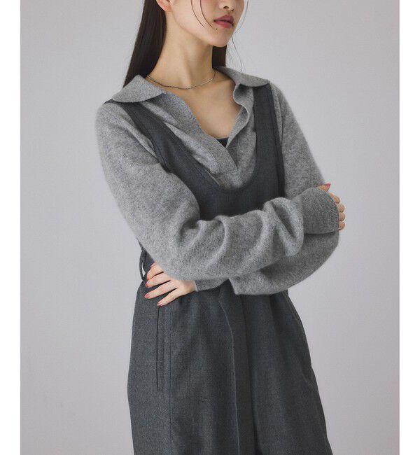 ADAM ET ROPE'「カシミヤポロニット」|ニット・セーター|