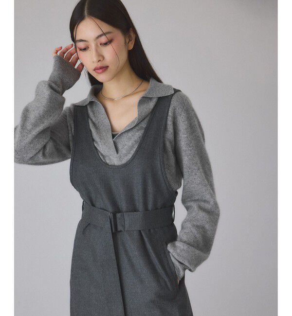 ADAM ET ROPE'「カシミヤポロニット」|ニット・セーター|