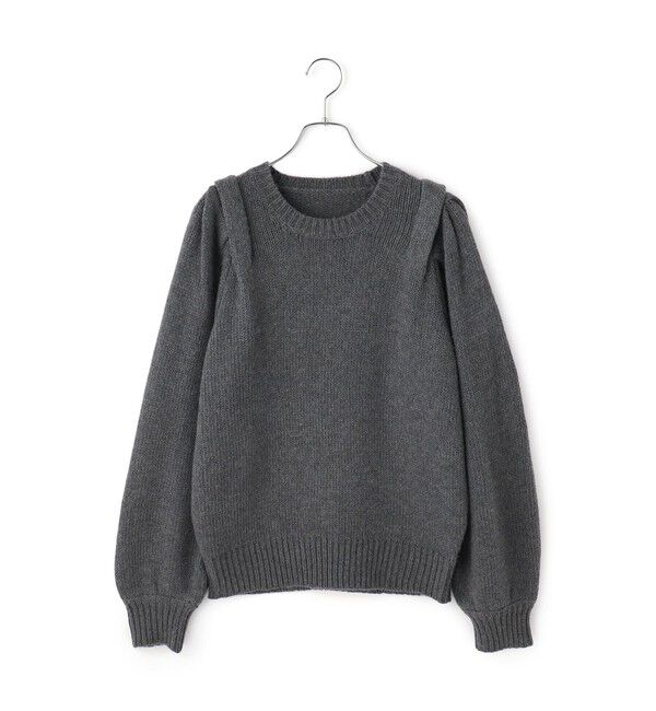 ADAM ET ROPE'「【WEB限定】ショルダータックニットプルオーバー」|ニット・セーター|