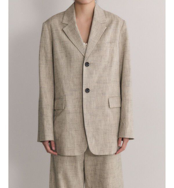 ADAM ET ROPE'「【EMOELLE】シルクネップシングルジャケット」|テーラードジャケット|