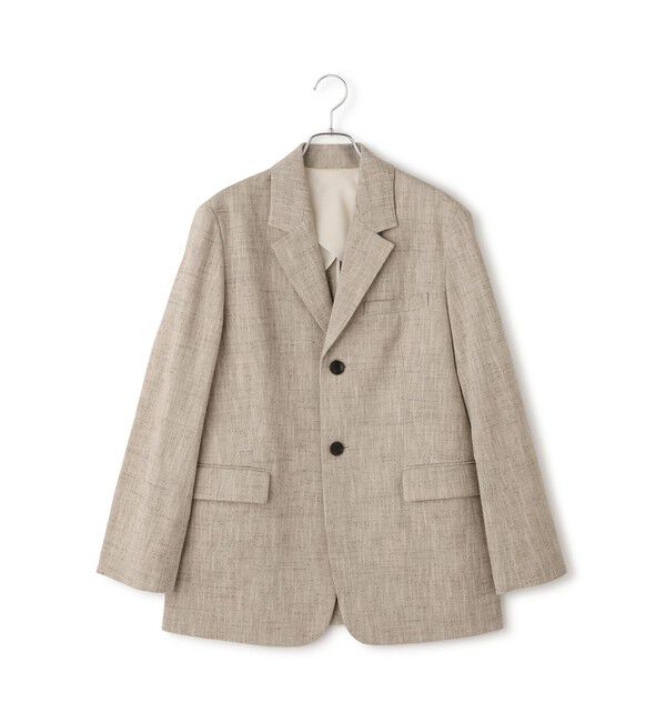 ADAM ET ROPE'「【EMOELLE】シルクネップシングルジャケット」|テーラードジャケット|