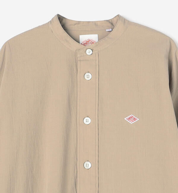 DANTON「DANTON | バンドカラー 長袖チュニック WOMEN」|ワンピース|