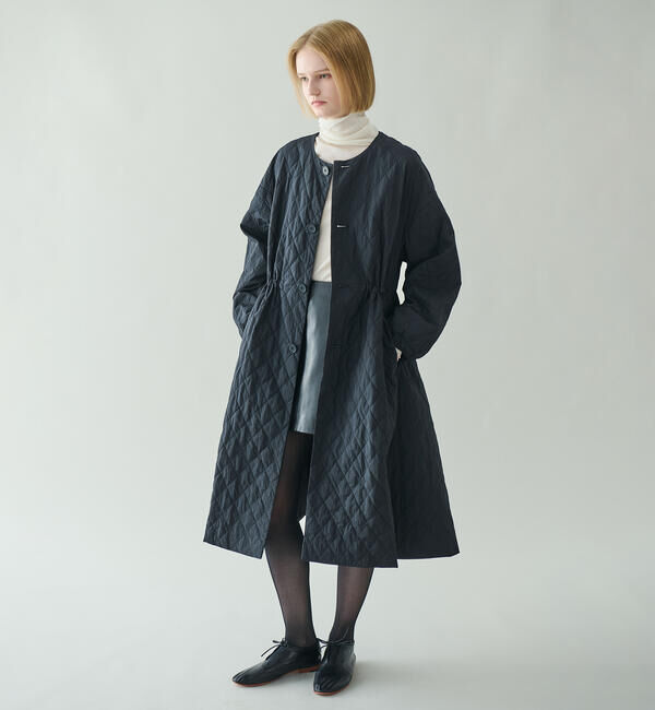 ORCIVAL「ORCIVAL | キルティング ロングコート WOMEN」|ノーカラーコート|