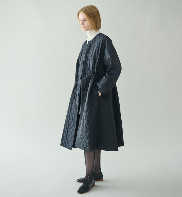 ORCIVAL「ORCIVAL | キルティング ロングコート WOMEN」|ノーカラーコート|