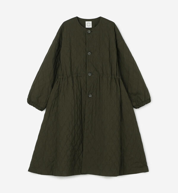 ORCIVAL「ORCIVAL | キルティング ロングコート WOMEN」|ノーカラーコート|